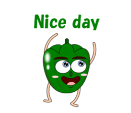 Conversation with green peppers English sticker #4792144