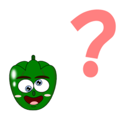 Conversation with green peppers English sticker #4792150