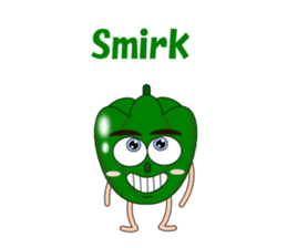 Conversation with green peppers English sticker #4792156
