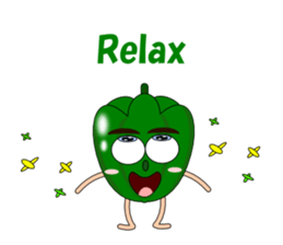 Conversation with green peppers English sticker #4792164