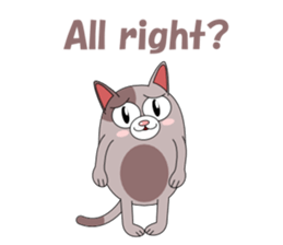 Conversation with funny cats English sticker #4792384