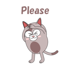 Conversation with funny cats English sticker #4792409