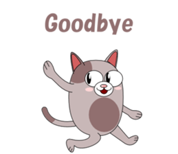 Conversation with funny cats English sticker #4792415