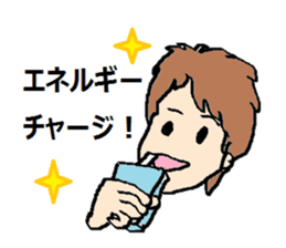 Soccer boy and mother sticker #4794436