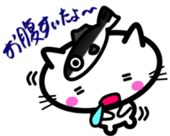 I want to be healed every day! White cat sticker #4794583