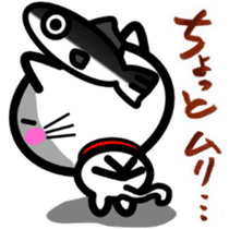 I want to be healed every day! White cat sticker #4794589