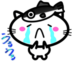 I want to be healed every day! White cat sticker #4794596