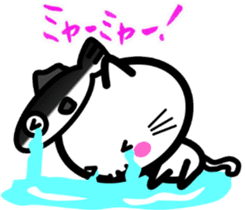 I want to be healed every day! White cat sticker #4794597