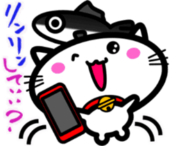 I want to be healed every day! White cat sticker #4794605