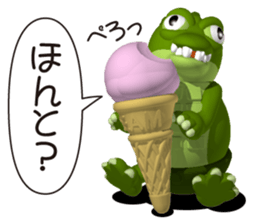 Fat crocodile sticker #4794672