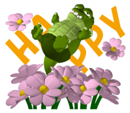 Fat crocodile sticker #4794677