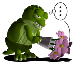 Fat crocodile sticker #4794678