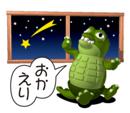 Fat crocodile sticker #4794693