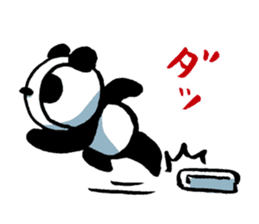 Yakyu Panda by lefthandkemkem sticker #4794952