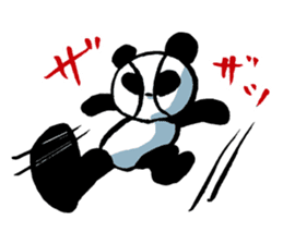 Yakyu Panda by lefthandkemkem sticker #4794953