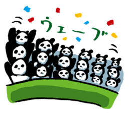 Yakyu Panda by lefthandkemkem sticker #4794970