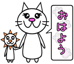 Cat speaks sticker sticker #4795104