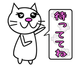 Cat speaks sticker sticker #4795116