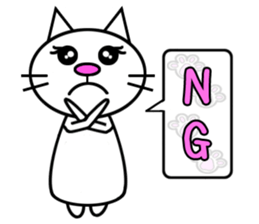 Cat speaks sticker sticker #4795124