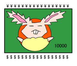 Usaten of rabbit sticker #4796132