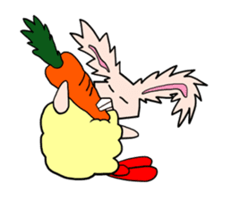 Usaten of rabbit sticker #4796139