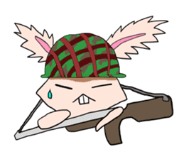 Usaten of rabbit sticker #4796140