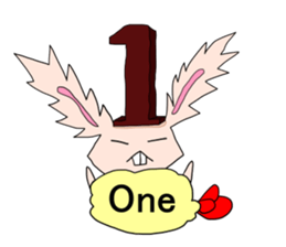 Usaten of rabbit sticker #4796143