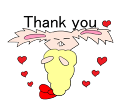 Usaten of rabbit sticker #4796144