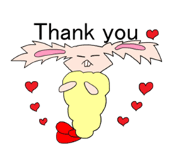 Usaten of rabbit sticker #4796144