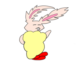 Usaten of rabbit sticker #4796146