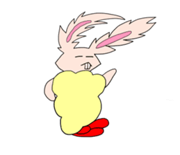 Usaten of rabbit sticker #4796146