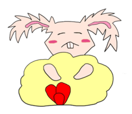 Usaten of rabbit sticker #4796149