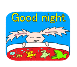 Usaten of rabbit sticker #4796153