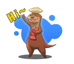 Hello~I'm Otter sticker #4796240