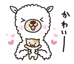 Three alpacas sticker-Positive thinking sticker #4797018