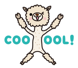 Three alpacas sticker-Positive thinking sticker #4797023