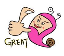 QQ PINK SNAILS sticker #4797180