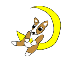 Love, healing corgi dog 1 sticker #4797705