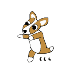 Love, healing corgi dog 1 sticker #4797712