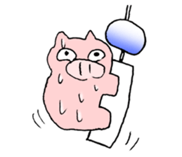 summer pig sticker #4798099