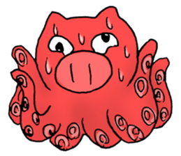 summer pig sticker #4798101