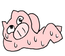 summer pig sticker #4798102