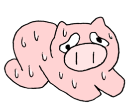 summer pig sticker #4798105