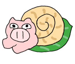 summer pig sticker #4798109