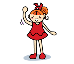 RURU-chan with a R-shaped ribbon sticker #4798524