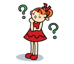 RURU-chan with a R-shaped ribbon sticker #4798525