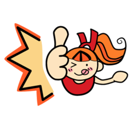 RURU-chan with a R-shaped ribbon sticker #4798527