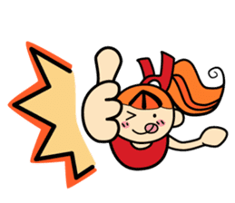 RURU-chan with a R-shaped ribbon sticker #4798527