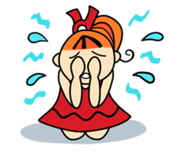 RURU-chan with a R-shaped ribbon sticker #4798529