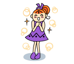 RURU-chan with a R-shaped ribbon sticker #4798534